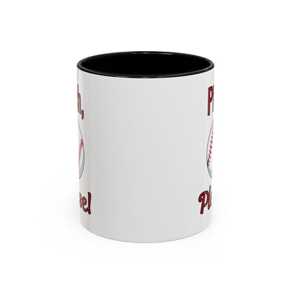 Baseball-Themed Coffee Mug, Pitch Please! Mug, Sporty Gift for Baseball Fans, Fun Drinks for Game Day, Unique Coffee Cup