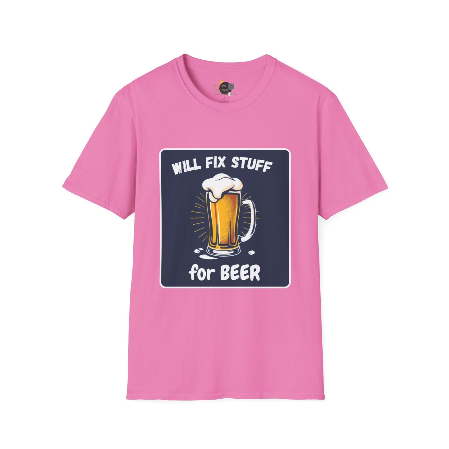 Funny Beer Fix Shirt | Unisex Softstyle Tee for Beer Lovers, Great Gift for Father's Day, Birthdays, Casual Wear, DIY Enthusiasts