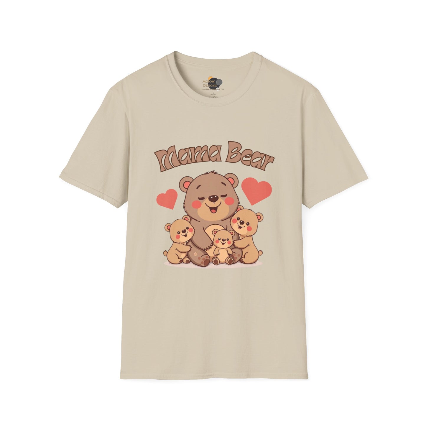 Mama Bear Family T-Shirt - Cute Graphic Tee for Moms, Perfect Gift for Mother's Day, Family Gatherings, Birthdays, Animal Lovers