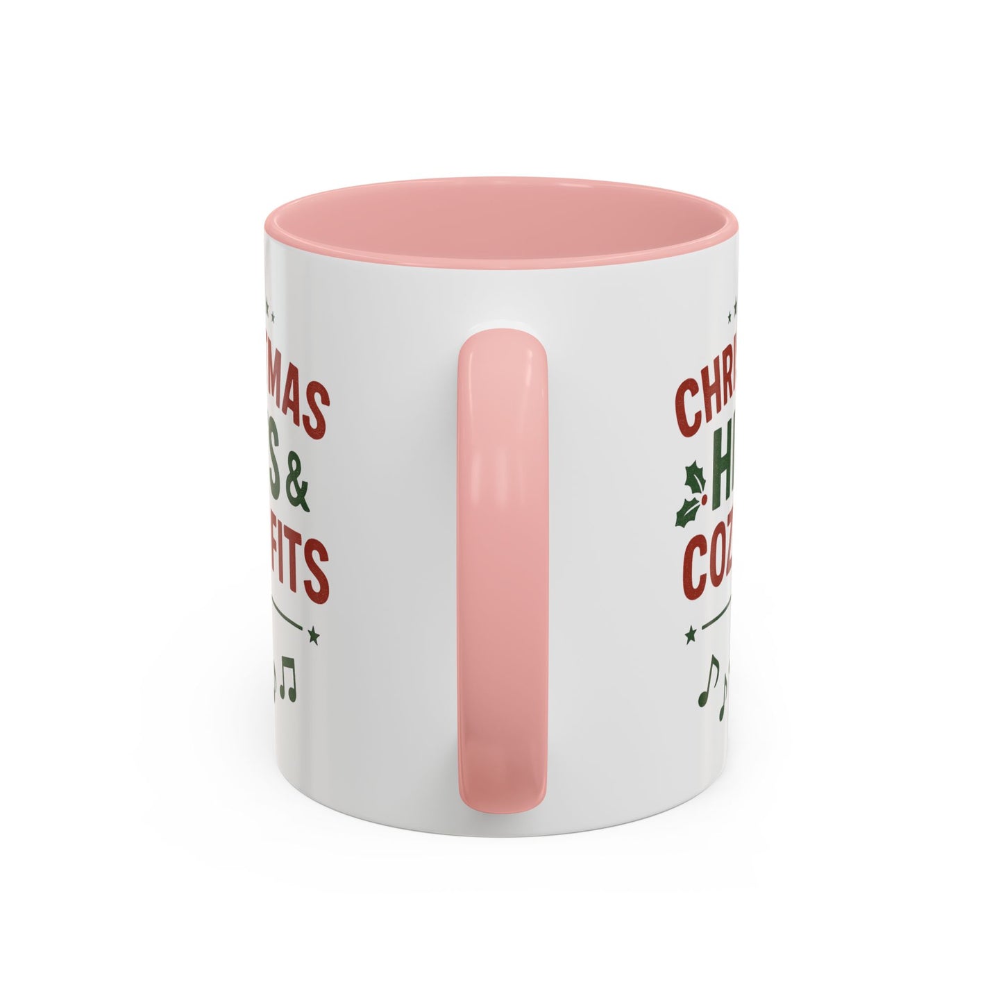 Christmas Hits & Cozy Fits Coffee Mug — Holiday Music & Cozy Outfit Gift