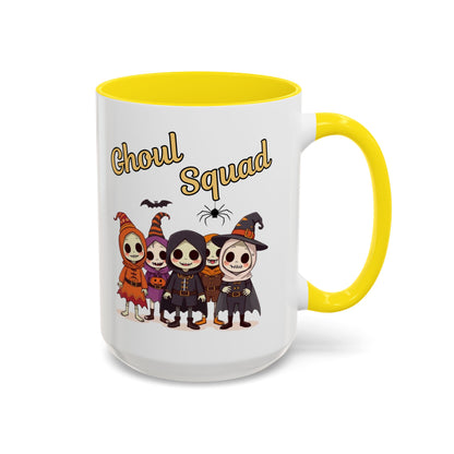 Ghoul Squad Coffee Mug - Perfect for Halloween Parties, Trick-or-Treating, or Everyday Use - Fun Spooky Gift, Holiday Decor, Novelty Mug, Fall