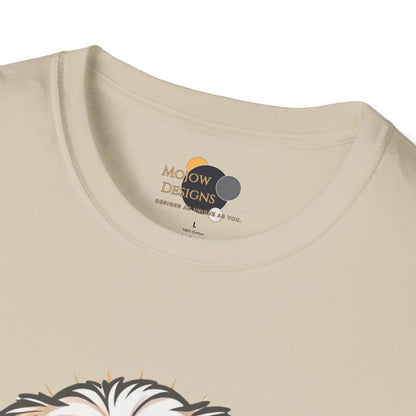Cute Shih Tzu T-Shirt, Pet Lover Gift, Dog Mom Tee, Funny Dog Apparel, Unisex Softstyle Shirt