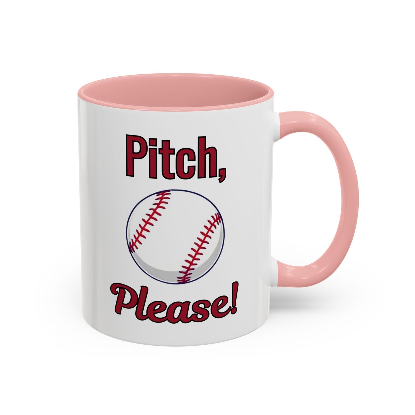 Baseball-Themed Coffee Mug, Pitch Please! Mug, Sporty Gift for Baseball Fans, Fun Drinks for Game Day, Unique Coffee Cup
