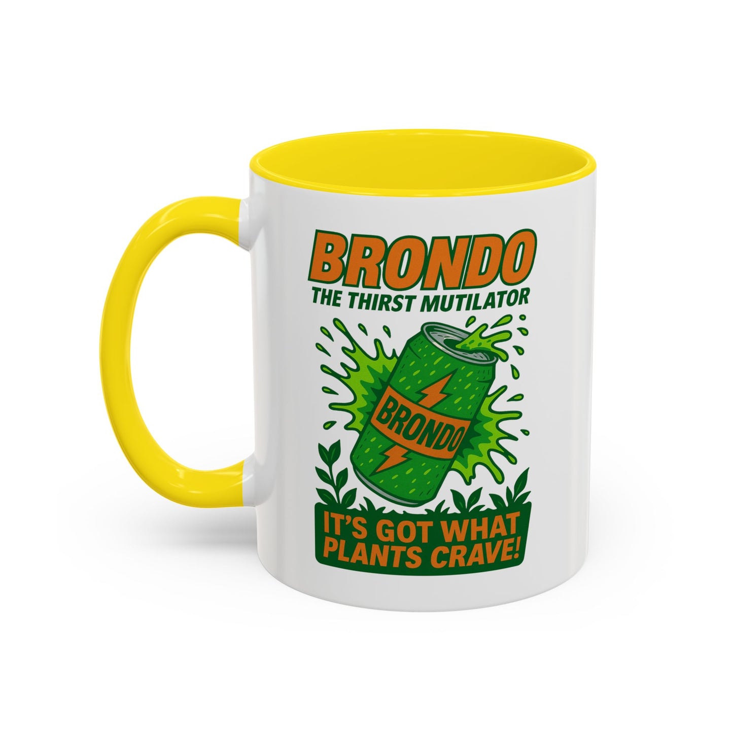 Brondo Accent Coffee Mug - Funny Gift for Coffee Lovers, Unique Office Mug, Gag Gift for Friends, Quirky Kitchenware, Novelty Drinkware