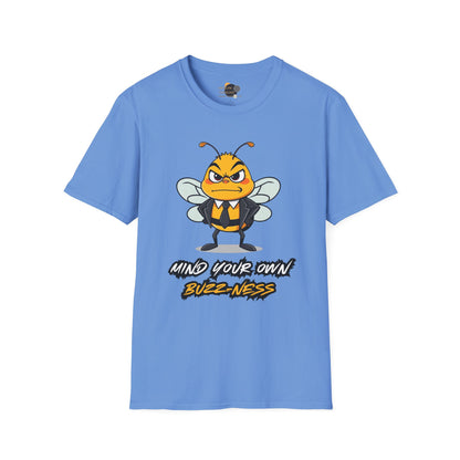 Funny Bee Graphic Tee, Mind Your Own Buzz-ness Shirt, Unisex Casual T-Shirt for Gift, Humor Apparel, Summer Wear, Spring Time