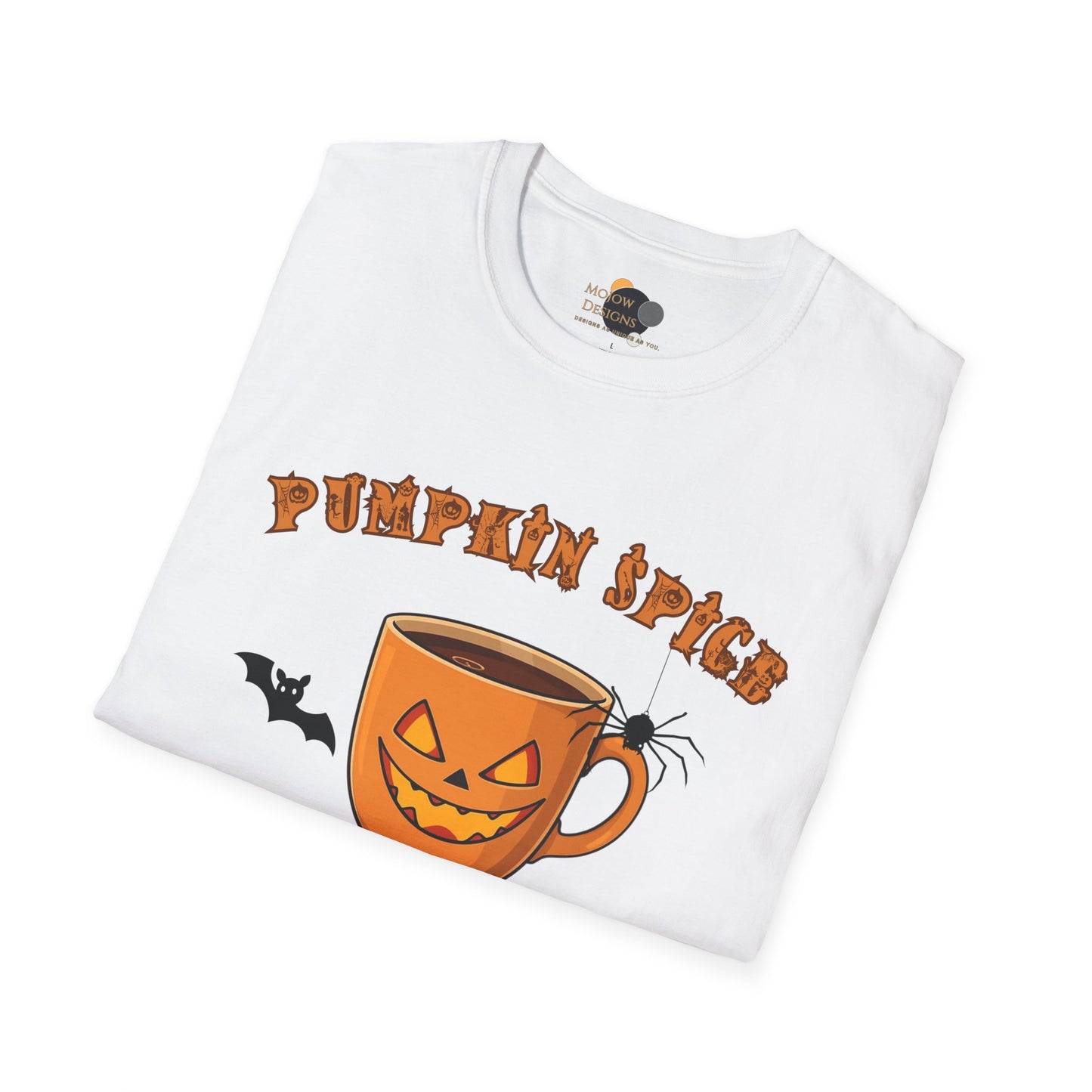 Pumpkin Spice Unisex T-Shirt | Cozy Fall Tee, Halloween Shirt, Autumn Apparel, Casual Outfit, Gift for Pumpkin Lovers