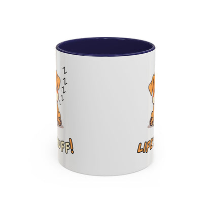 Dog Lover's Accent Coffee Mug | Cute Pet Gift | Perfect for Dog Owners | Life's Ruff Humor | Funny Coffee Cup | 11oz