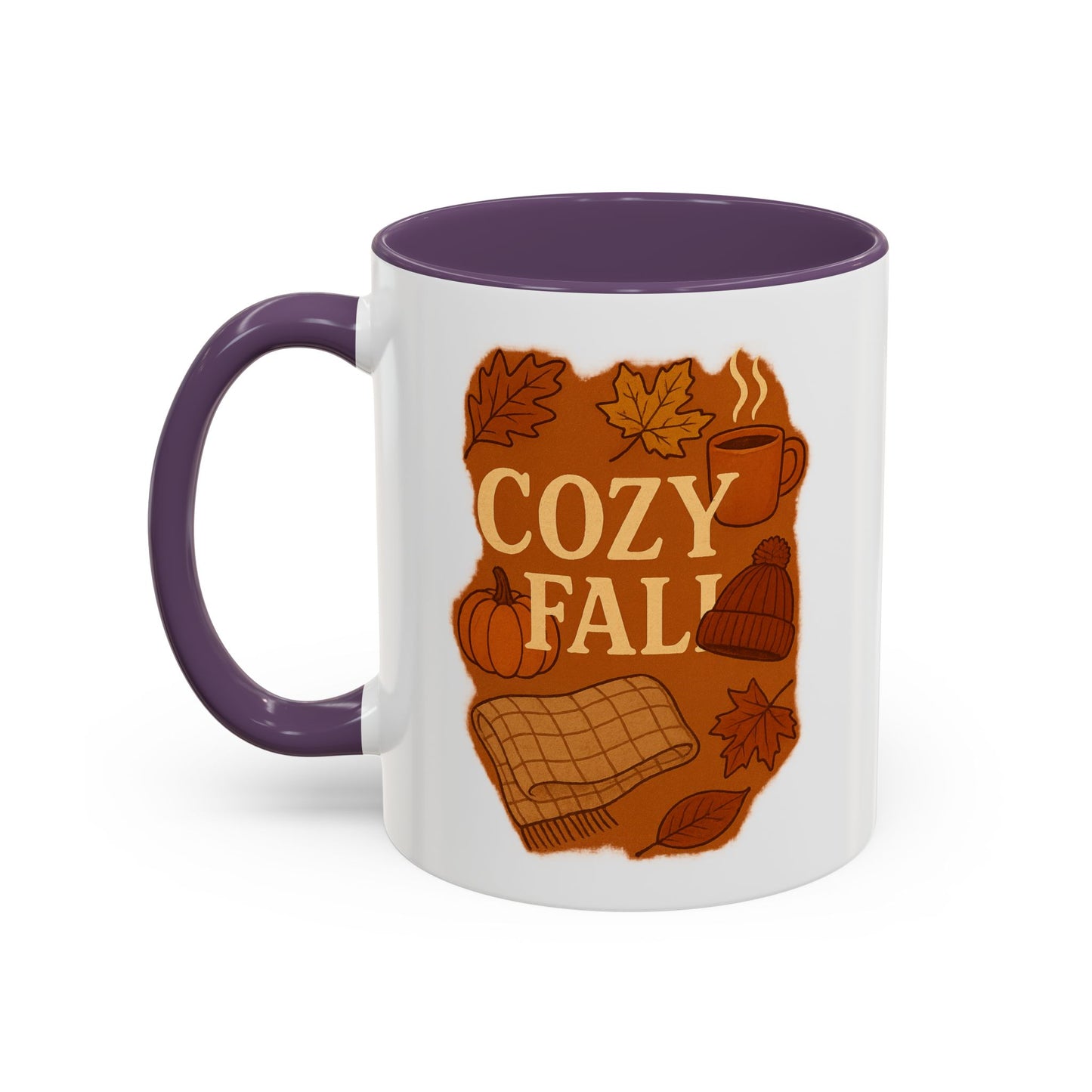 Cozy Fall Accent Coffee Mug | Seasonal Drinkware | Autumn Vibes | Perfect Gift for Fall | Home Decor | Coffee Lover's Companion