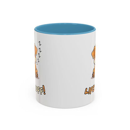 Dog Lover's Accent Coffee Mug | Cute Pet Gift | Perfect for Dog Owners | Life's Ruff Humor | Funny Coffee Cup | 11oz