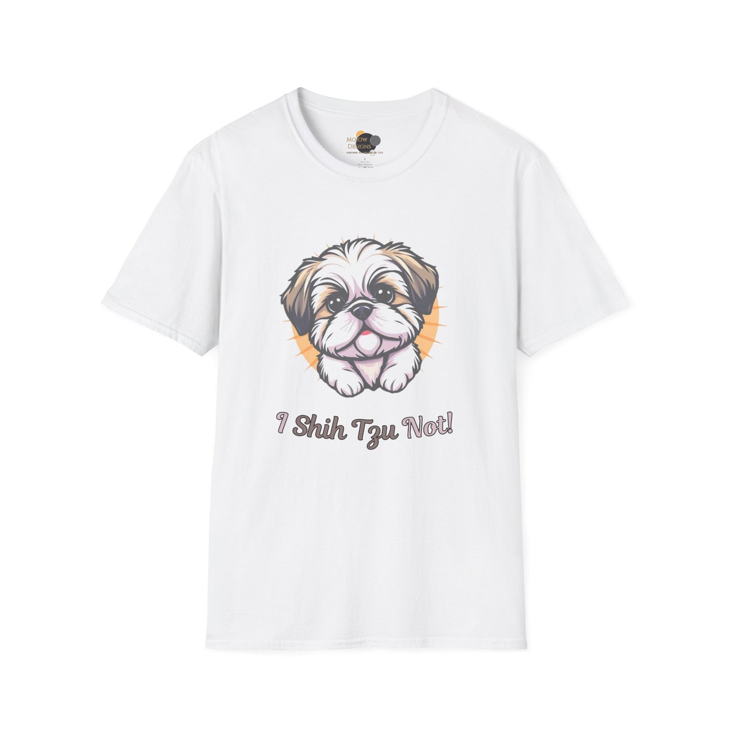 Cute Shih Tzu T-Shirt, Pet Lover Gift, Dog Mom Tee, Funny Dog Apparel, Unisex Softstyle Shirt