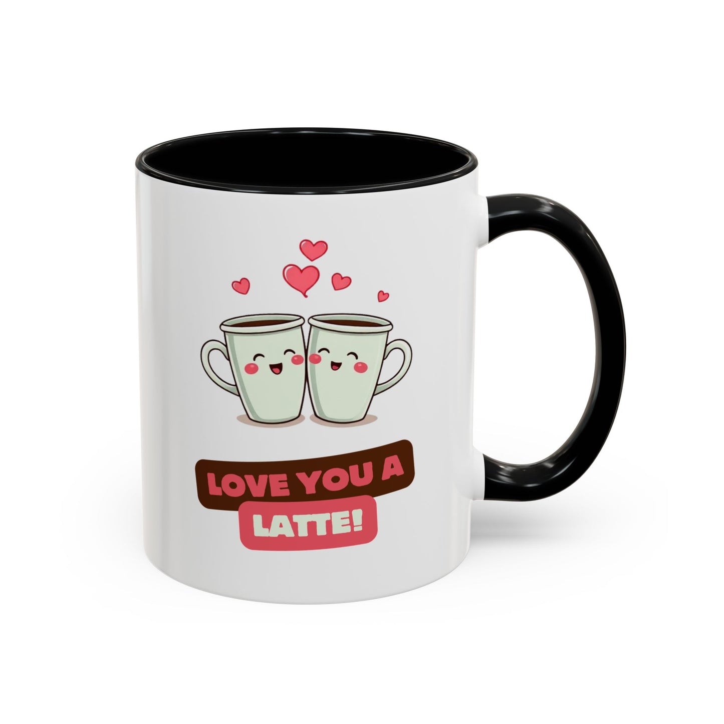 Cute Love You a Latte Coffee Mug for Couples, Valentines Gift, Fun Coffee Cup, Relationship Memento, Personalized Drinkware, Gifting