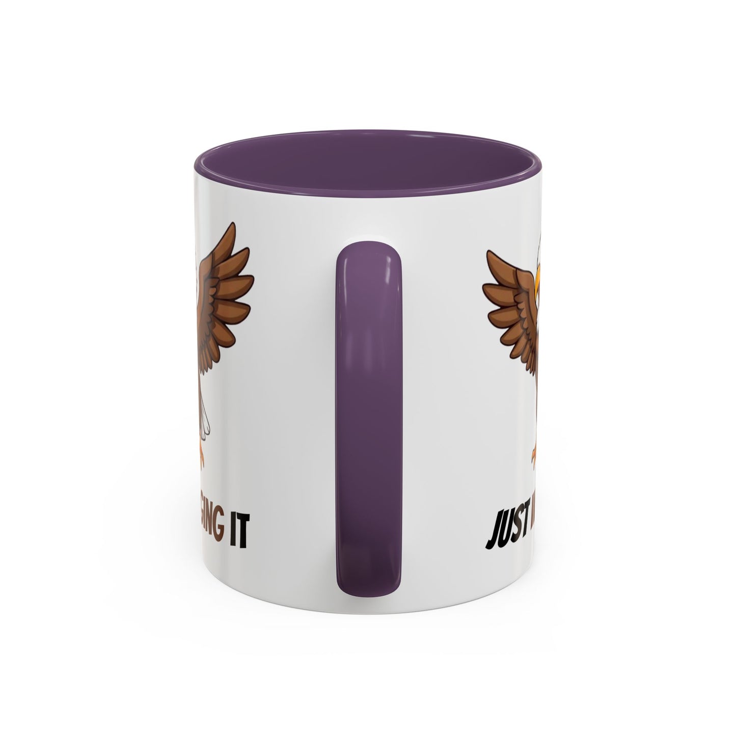 Just Winging It Coffee Mug - Fun Eagle Design, Motivational Mug, Perfect for Gifts, Coffee Lovers, Home Office, Quirky Drinkware
