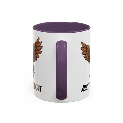 Just Winging It Coffee Mug - Fun Eagle Design, Motivational Mug, Perfect for Gifts, Coffee Lovers, Home Office, Quirky Drinkware