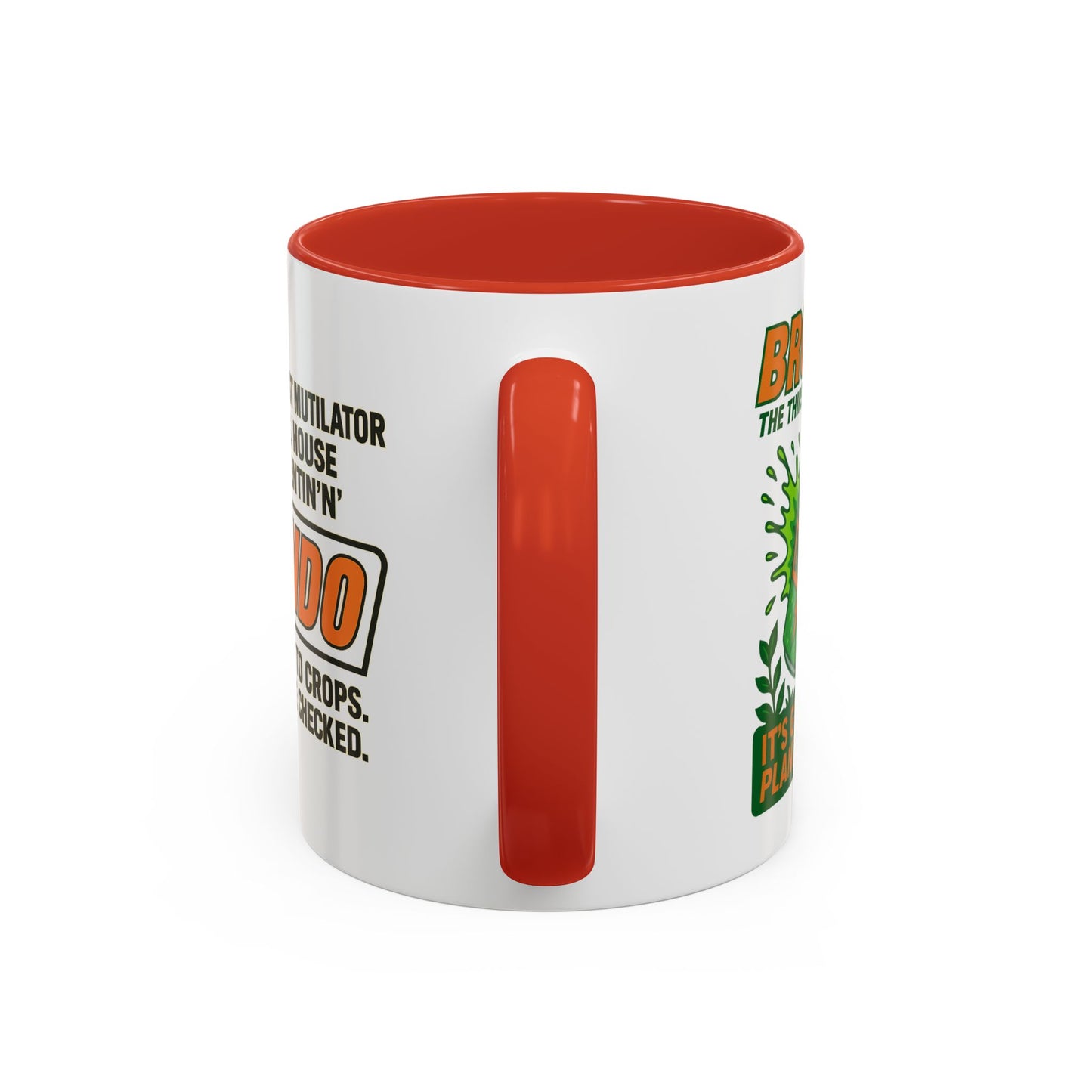 Brondo Accent Coffee Mug - Funny Gift for Coffee Lovers, Unique Office Mug, Gag Gift for Friends, Quirky Kitchenware, Novelty Drinkware