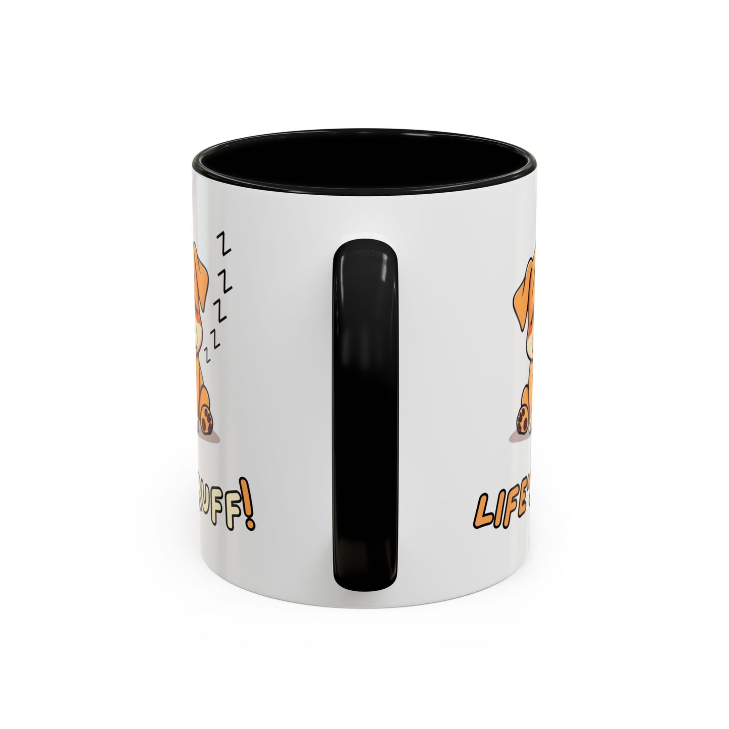 Dog Lover's Accent Coffee Mug | Cute Pet Gift | Perfect for Dog Owners | Life's Ruff Humor | Funny Coffee Cup | 11oz