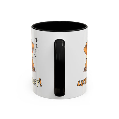 Dog Lover's Accent Coffee Mug | Cute Pet Gift | Perfect for Dog Owners | Life's Ruff Humor | Funny Coffee Cup | 11oz