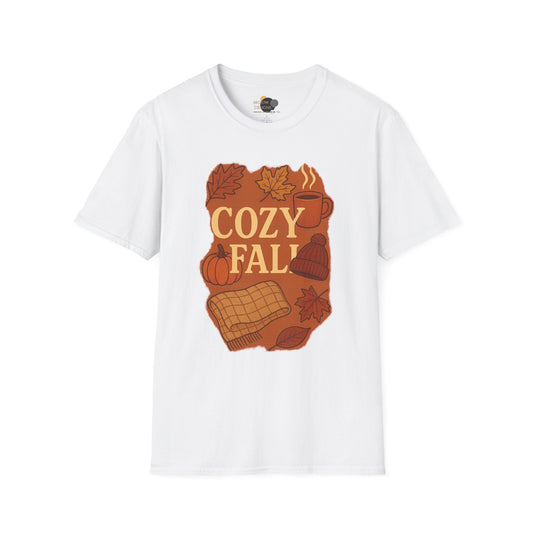 Cozy Fall Unisex T-Shirt, Autumn Tee, Seasonal Wear, Fall Fashion, Thanksgiving Gift, Pumpkin Spice Shirt