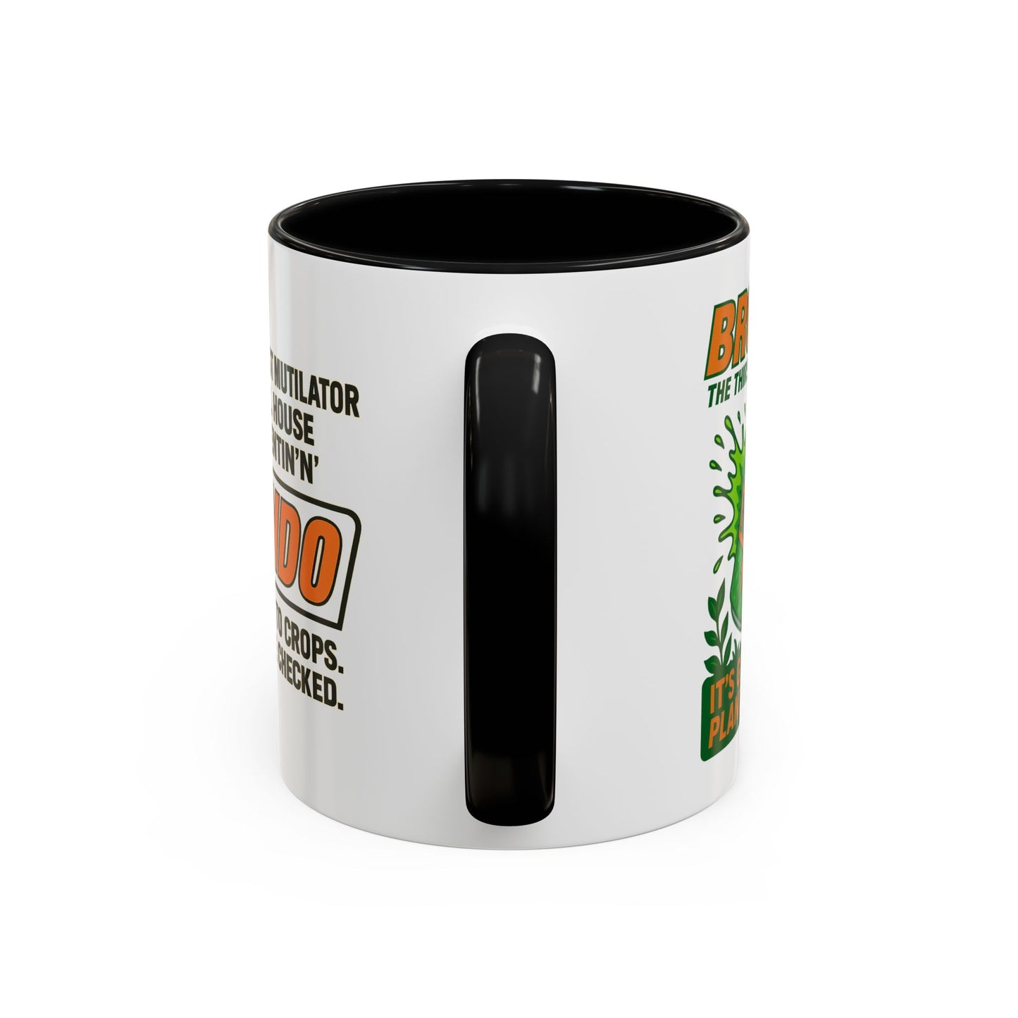 Brondo Accent Coffee Mug - Funny Gift for Coffee Lovers, Unique Office Mug, Gag Gift for Friends, Quirky Kitchenware, Novelty Drinkware