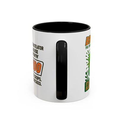 Brondo Accent Coffee Mug - Funny Gift for Coffee Lovers, Unique Office Mug, Gag Gift for Friends, Quirky Kitchenware, Novelty Drinkware