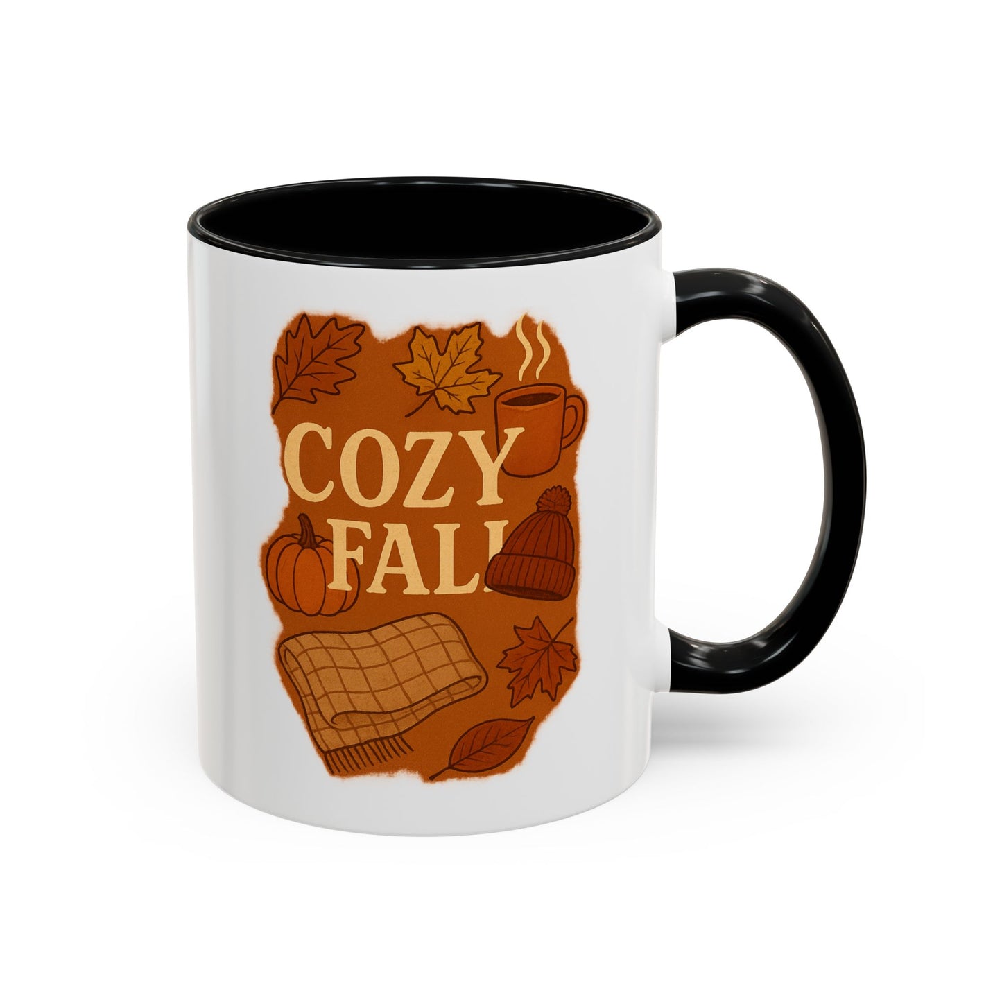 Cozy Fall Accent Coffee Mug | Seasonal Drinkware | Autumn Vibes | Perfect Gift for Fall | Home Decor | Coffee Lover's Companion