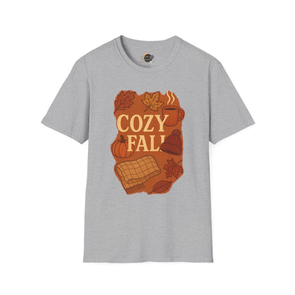 Cozy Fall Unisex T-Shirt, Autumn Tee, Seasonal Wear, Fall Fashion, Thanksgiving Gift, Pumpkin Spice Shirt