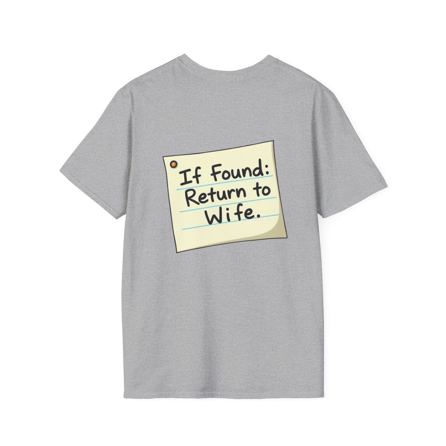 Return To Wife T-Shirt, Funny Husband Shirt, Gift for Him, Humor Apparel, Quirky Tee, Anniversary Present, Casual Wear