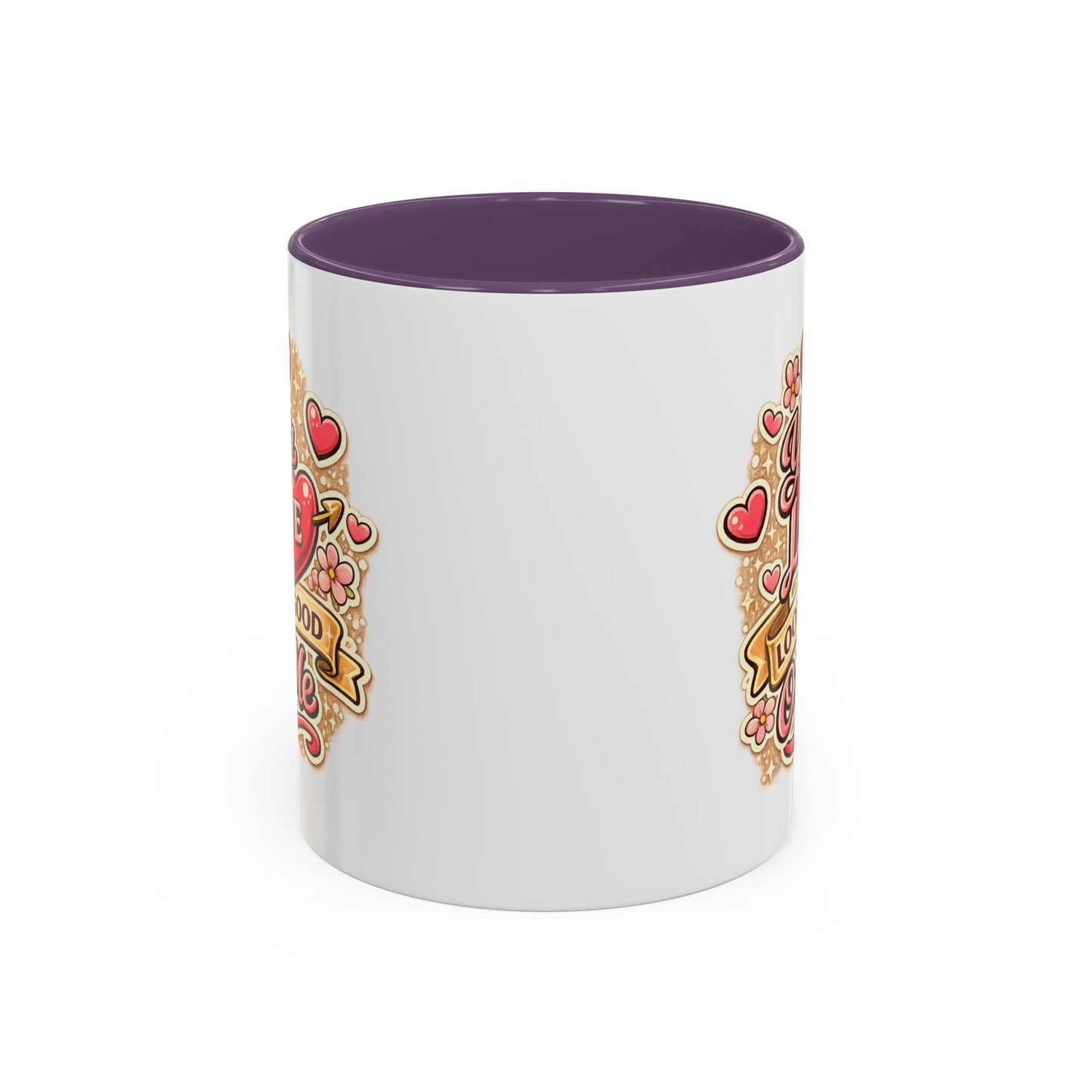 Coffee Mug — "Your Love Looks Good On Me" Valentine Heart Accent Mug