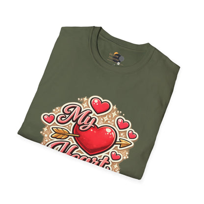 My Heart Is Yours T-Shirt — Valentine's Heart Graphic Tee