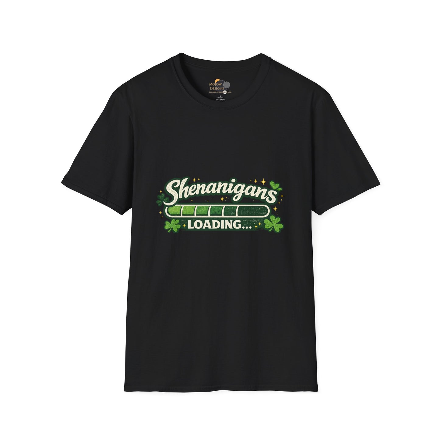 Shenanigans Loading Shamrock T-Shirt — Funny St. Patrick’s Day Tee