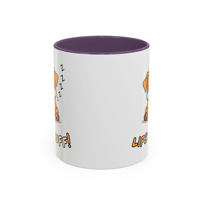 Dog Lover's Accent Coffee Mug | Cute Pet Gift | Perfect for Dog Owners | Life's Ruff Humor | Funny Coffee Cup | 11oz