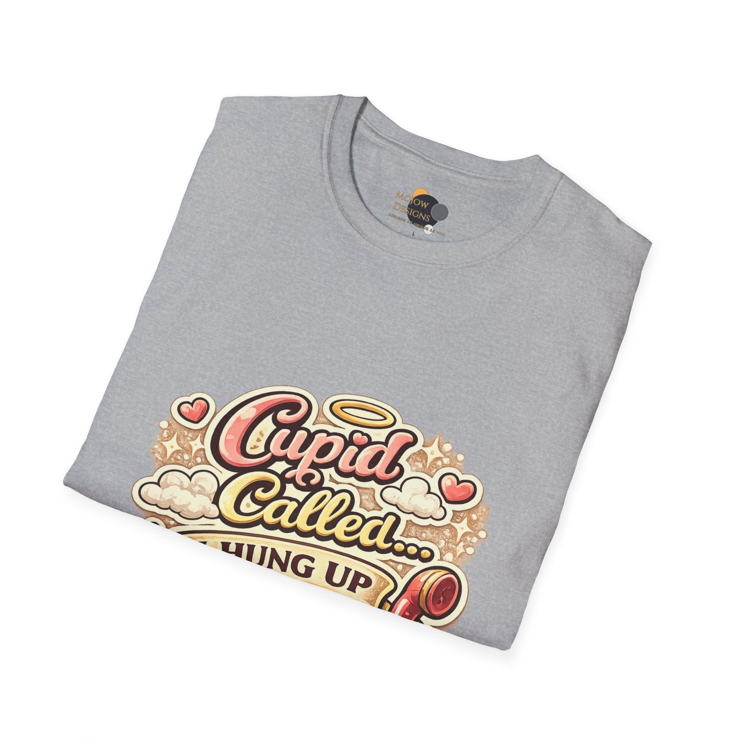 T‑Shirt — "Cupid Called... I Hung Up" Vintage Valentine Graphic Tee