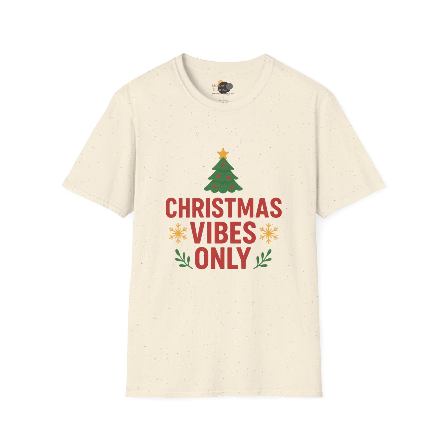 Christmas Vibes Only T-Shirt — Holiday Tree Graphic Tee