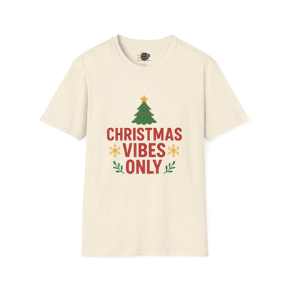 Christmas Vibes Only T-Shirt — Holiday Tree Graphic Tee