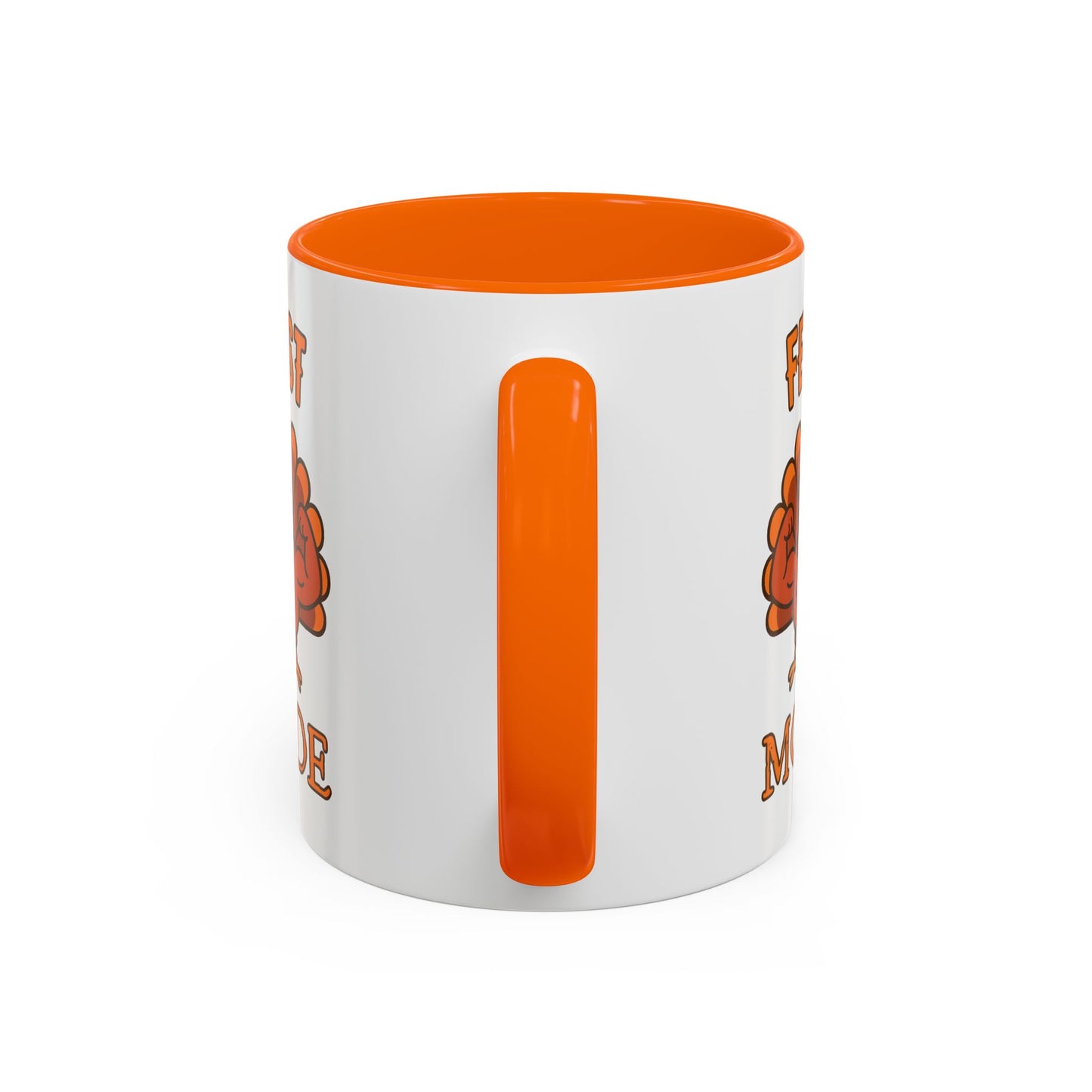Thanksgiving Feast Mode Coffee Mug, Fun Turkey Mug, Holiday Coffee Cup, Unique Gift for Food Lovers, Fall Celebration Drinkware