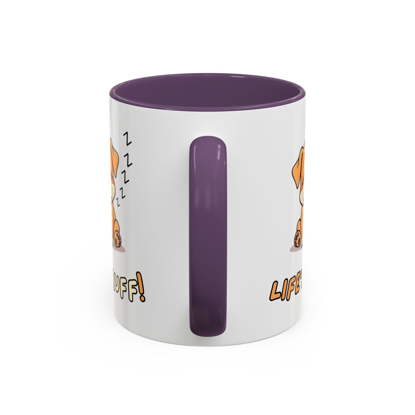 Dog Lover's Accent Coffee Mug | Cute Pet Gift | Perfect for Dog Owners | Life's Ruff Humor | Funny Coffee Cup | 11oz