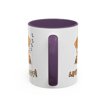 Dog Lover's Accent Coffee Mug | Cute Pet Gift | Perfect for Dog Owners | Life's Ruff Humor | Funny Coffee Cup | 11oz