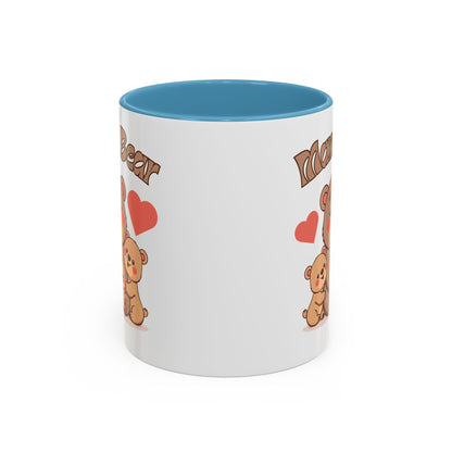 Mama Bear Accent Coffee Mug – Perfect Gift for Moms, Cute Bear Design, Tea or Coffee Lover, Mother’s Day, Birthday, Baby Shower
