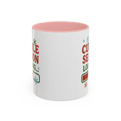 Cuddle Season Loading Coffee Mug — Holiday Hot Cocoa Gift Christmas