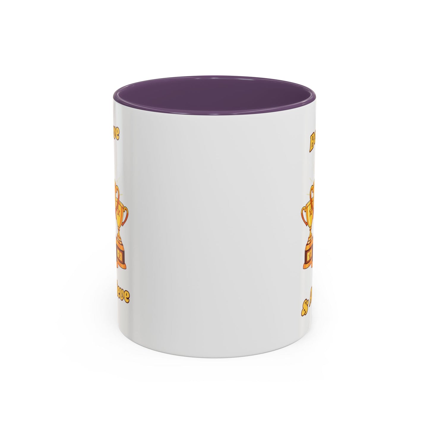 Award-Winning Coffee Mug, Believe & Achieve Cup, Motivational Gift for Winners, Sports, Achievements, Graduation