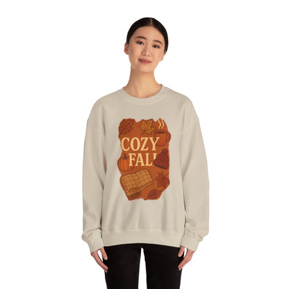 Cozy Fall Crewneck Sweatshirt, Autumn Apparel, Unisex Sweatshirt, Fall Fashion, Thanksgiving Gift, Cozy Sweater