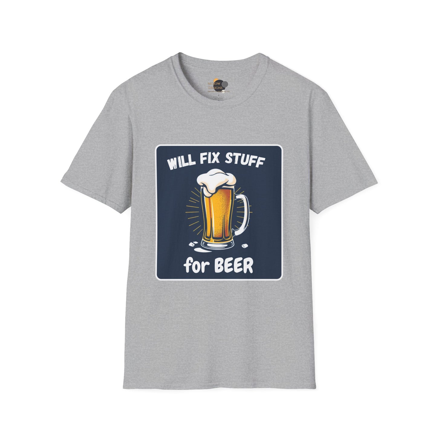 Funny Beer Fix Shirt | Unisex Softstyle Tee for Beer Lovers, Great Gift for Father's Day, Birthdays, Casual Wear, DIY Enthusiasts