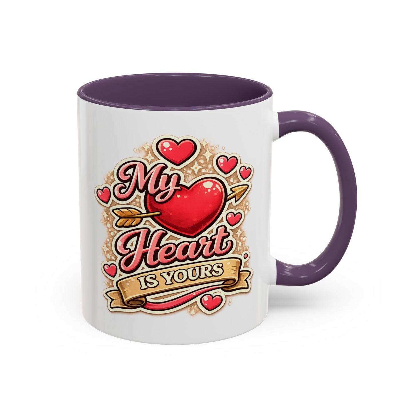 My Heart Is Yours Coffee Mug — Romantic Accent Mug for Valentine’s Day