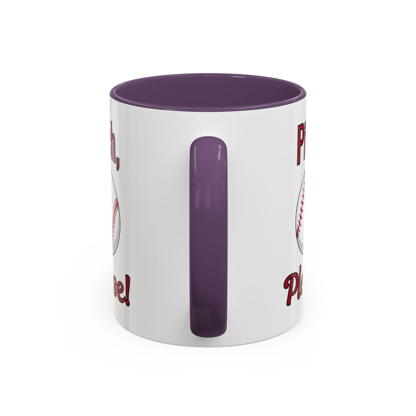 Baseball-Themed Coffee Mug, Pitch Please! Mug, Sporty Gift for Baseball Fans, Fun Drinks for Game Day, Unique Coffee Cup