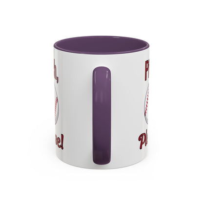 Baseball-Themed Coffee Mug, Pitch Please! Mug, Sporty Gift for Baseball Fans, Fun Drinks for Game Day, Unique Coffee Cup