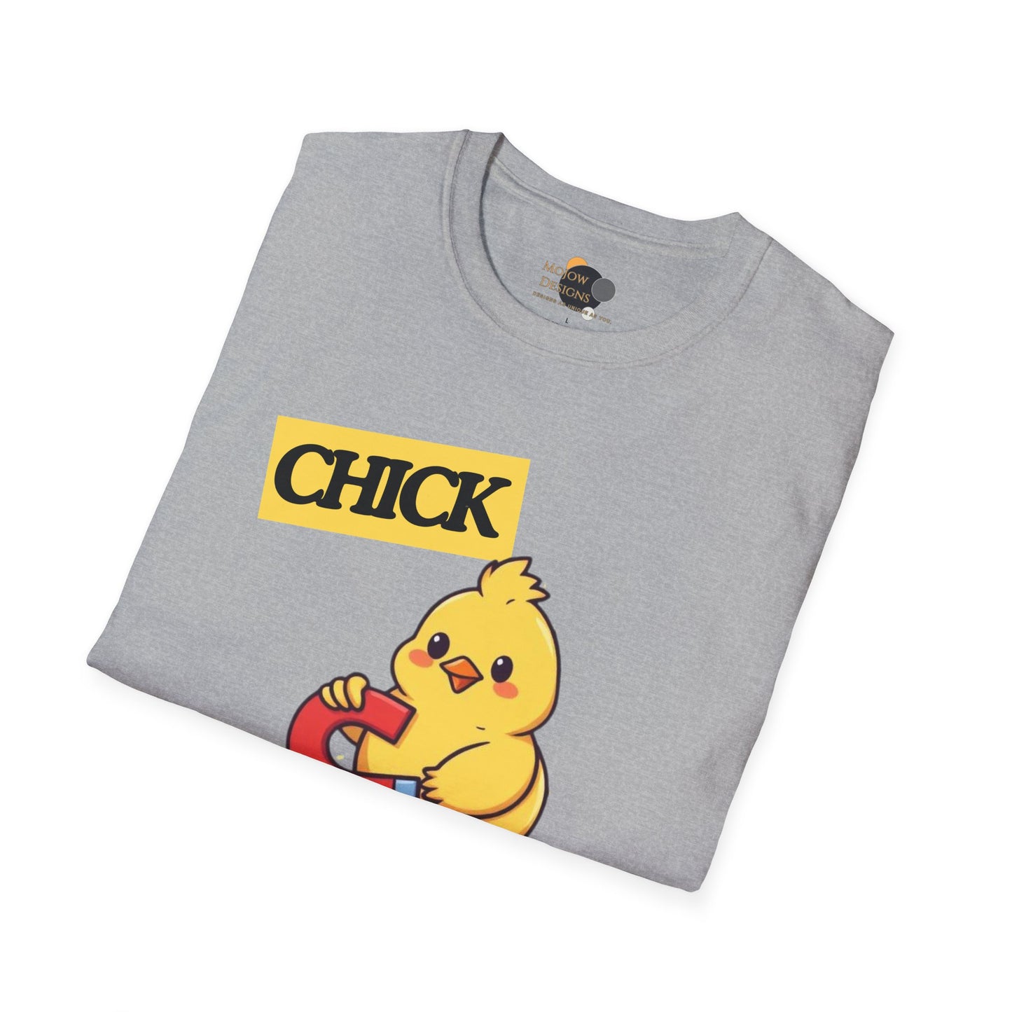 Chick Magnet T-Shirt, Cute Unisex Tee, Funny Gift for Kids or Adults, Spring and Easter Apparel, Softstyle Graphic Shirt