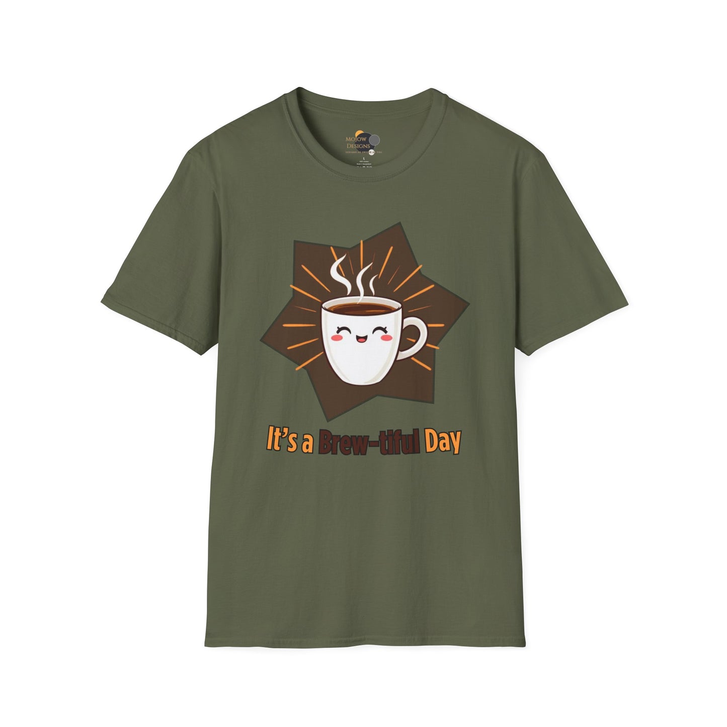 Unisex Coffee Lover T-Shirt, It's a Brew-tiful Day Tee, Gift for Baristas, Cute Coffee Shirt, Casual Everyday Wear, Birthday Gift