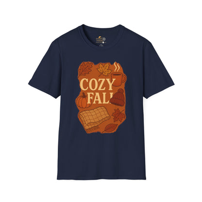 Cozy Fall Unisex T-Shirt, Autumn Tee, Seasonal Wear, Fall Fashion, Thanksgiving Gift, Pumpkin Spice Shirt