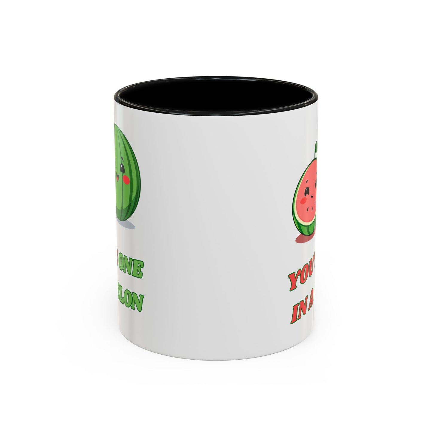 Cute Watermelon Coffee Mug - You're One in a Melon, Gift for Fruit Lovers, Summer Vibes, Inspirational Mug, Kitchen Decor
