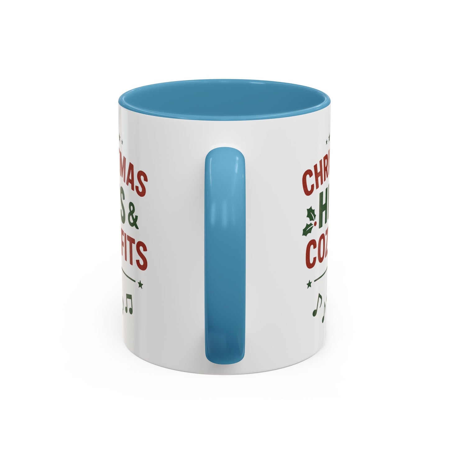 Christmas Hits & Cozy Fits Coffee Mug — Holiday Music & Cozy Outfit Gift