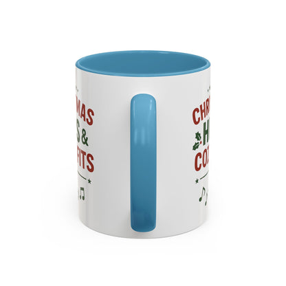Christmas Hits & Cozy Fits Coffee Mug — Holiday Music & Cozy Outfit Gift